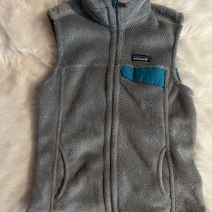 Patagonia vest gray and teal